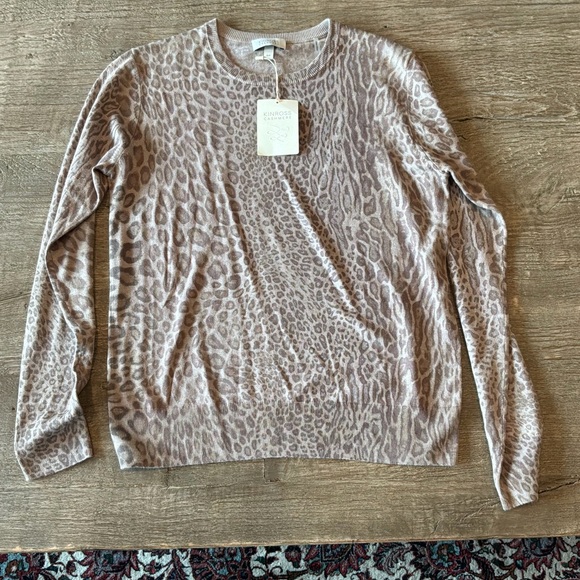 Kinross Leopard Print Sweater - NWT! - Picture 3 of 5